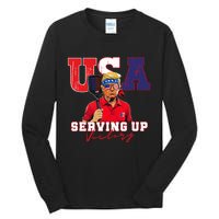 Usa Pickleball Champ Patriotic Trump & Pickleball Tall Long Sleeve T-Shirt