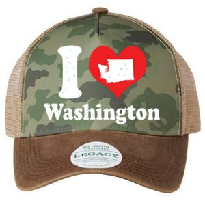 Us Proud Citizen America Love State I Heart Washington Legacy Tie Dye Trucker Hat