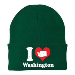 Us Proud Citizen America Love State I Heart Washington Knit Cap Winter Beanie