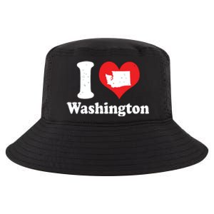 Us Proud Citizen America Love State I Heart Washington Cool Comfort Performance Bucket Hat