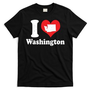 Us Proud Citizen America Love State I Heart Washington T-Shirt