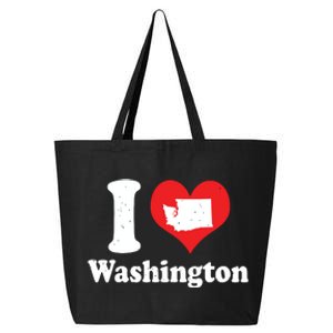 Us Proud Citizen America Love State I Heart Washington 25L Jumbo Tote