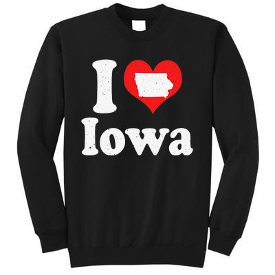 US Proud Citizen America Love State I Heart Iowa Sweatshirt