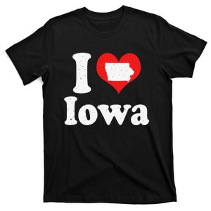 US Proud Citizen America Love State I Heart Iowa T-Shirt