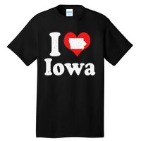 US Proud Citizen America Love State I Heart Iowa Tall T-Shirt