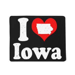 US Proud Citizen America Love State I Heart Iowa Mousepad