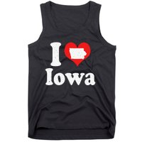 US Proud Citizen America Love State I Heart Iowa Tank Top