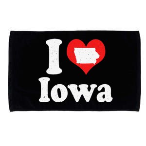 US Proud Citizen America Love State I Heart Iowa Microfiber Hand Towel