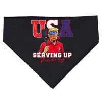 Usa Pickleball Champ Patriotic Trump & Pickleball USA-Made Doggie Bandana