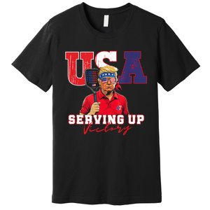 Usa Pickleball Champ Patriotic Trump & Pickleball Premium T-Shirt