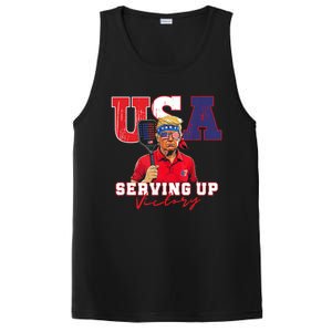 Usa Pickleball Champ Patriotic Trump & Pickleball PosiCharge Competitor Tank