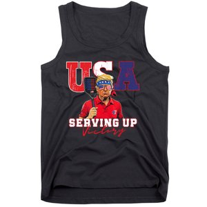 Usa Pickleball Champ Patriotic Trump & Pickleball Tank Top