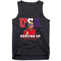 Usa Pickleball Champ Patriotic Trump & Pickleball Tank Top