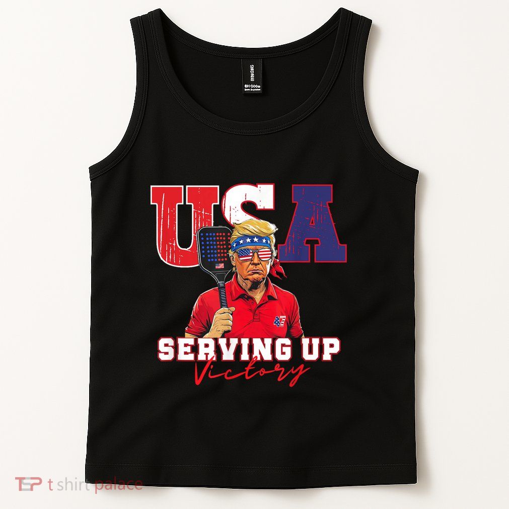 Usa Pickleball Champ Patriotic Trump & Pickleball Tank Top