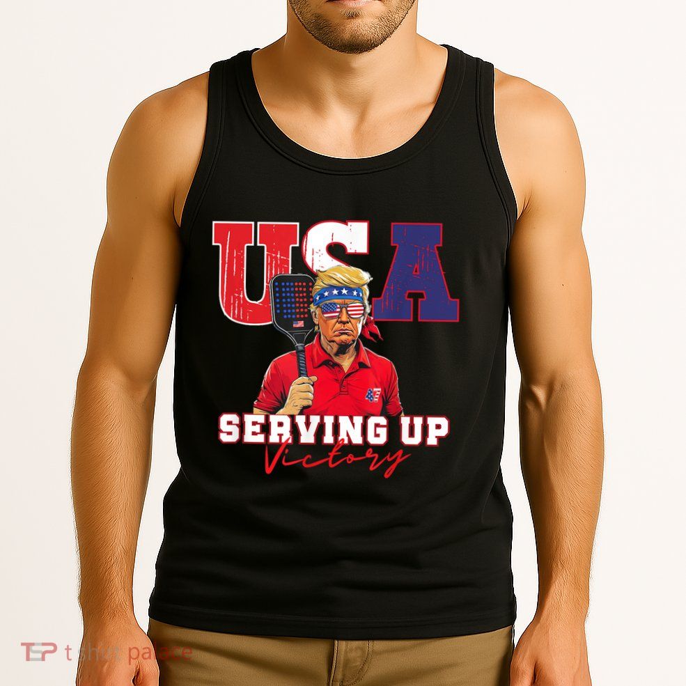 Usa Pickleball Champ Patriotic Trump & Pickleball Tank Top