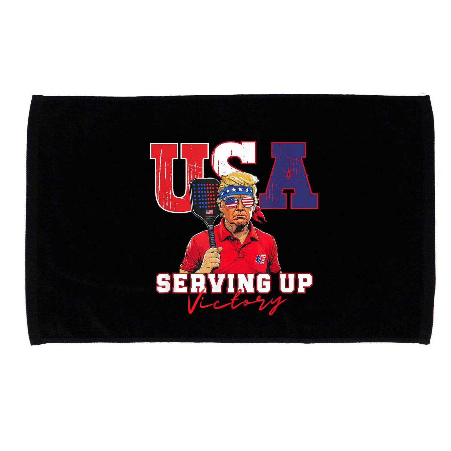 Usa Pickleball Champ Patriotic Trump & Pickleball Microfiber Hand Towel