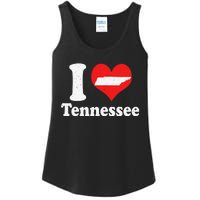 US Proud Citizen America Love State I Heart Tennessee Ladies Essential Tank