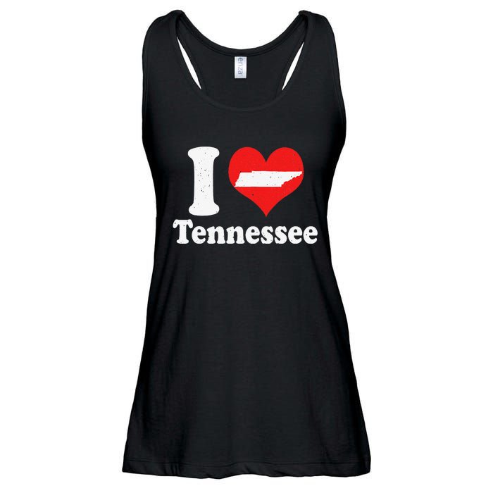 US Proud Citizen America Love State I Heart Tennessee Ladies Essential Flowy Tank