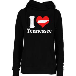 US Proud Citizen America Love State I Heart Tennessee Womens Funnel Neck Pullover Hood