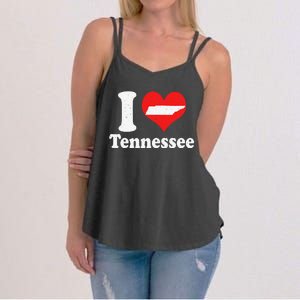 US Proud Citizen America Love State I Heart Tennessee Women's Strappy Tank