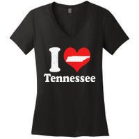 US Proud Citizen America Love State I Heart Tennessee Women's V-Neck T-Shirt