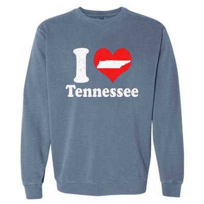 US Proud Citizen America Love State I Heart Tennessee Garment-Dyed Sweatshirt