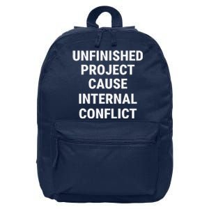 Unfinished Project Cause Internal Conflict 16 in Basic Backpack