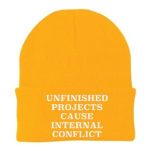 Unfinished Project Cause Internal Conflict Knit Cap Winter Beanie