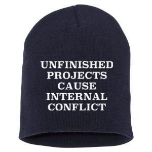 Unfinished Project Cause Internal Conflict Short Acrylic Beanie