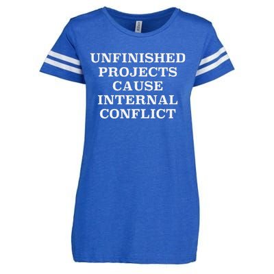 Unfinished Project Cause Internal Conflict Enza Ladies Jersey Football T-Shirt