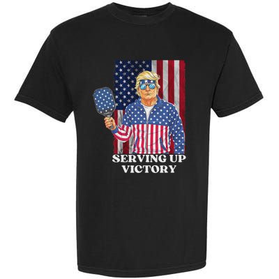 Usa Pickleball Champ Patriotic Trump Political & Pickleball Garment-Dyed Heavyweight T-Shirt