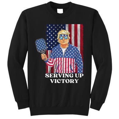 Usa Pickleball Champ Patriotic Trump Political & Pickleball Sweatshirt