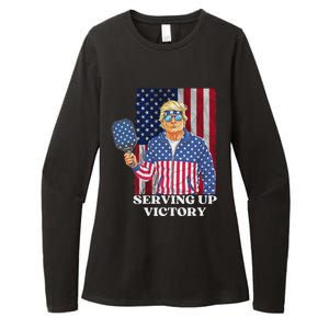 Usa Pickleball Champ Patriotic Trump Political & Pickleball Womens CVC Long Sleeve Shirt