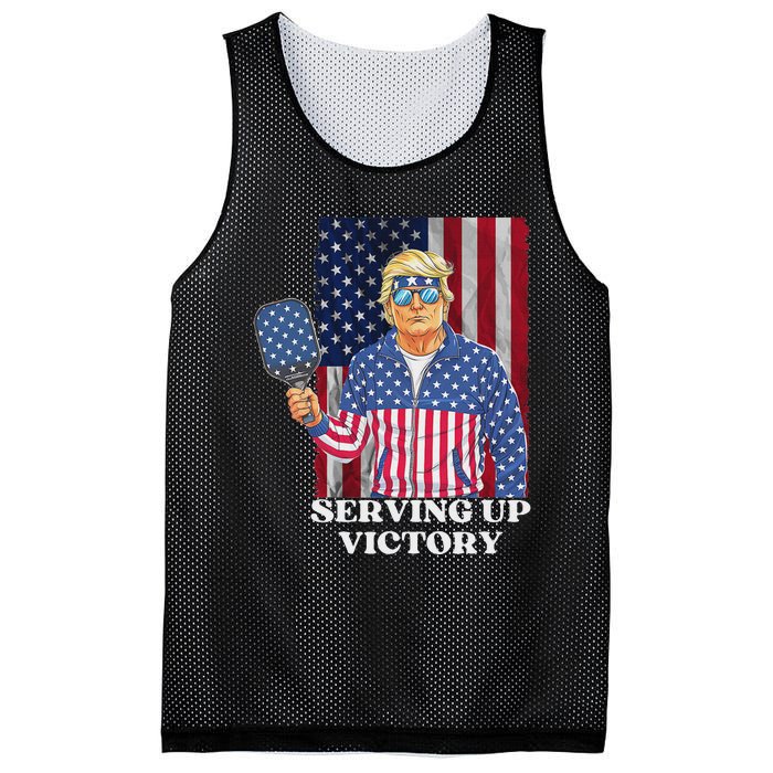 Usa Pickleball Champ Patriotic Trump Political & Pickleball Mesh Reversible Basketball Jersey Tank