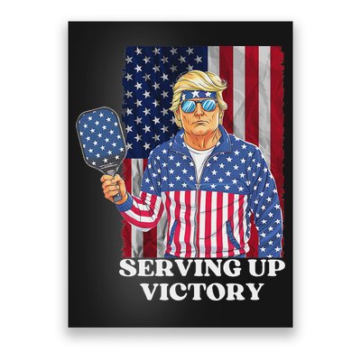 Usa Pickleball Champ Patriotic Trump Political & Pickleball Poster