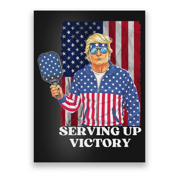 Usa Pickleball Champ Patriotic Trump Political & Pickleball Poster