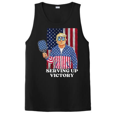 Usa Pickleball Champ Patriotic Trump Political & Pickleball PosiCharge Competitor Tank