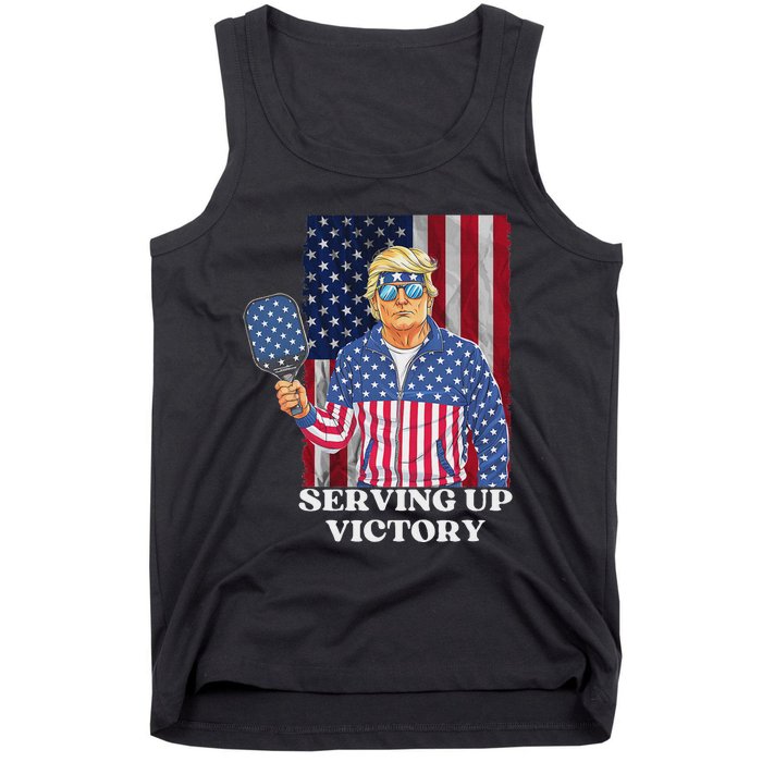 Usa Pickleball Champ Patriotic Trump Political & Pickleball Tank Top