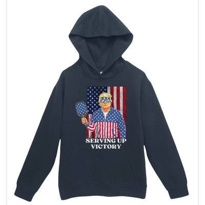 Usa Pickleball Champ Patriotic Trump Political & Pickleball Urban Pullover Hoodie