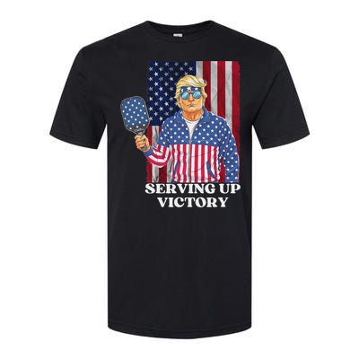 Usa Pickleball Champ Patriotic Trump Political & Pickleball Softstyle CVC T-Shirt