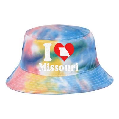 US Proud Citizen America Love State I Heart Missouri Tie Dye Newport Bucket Hat