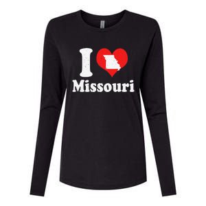 US Proud Citizen America Love State I Heart Missouri Womens Cotton Relaxed Long Sleeve T-Shirt