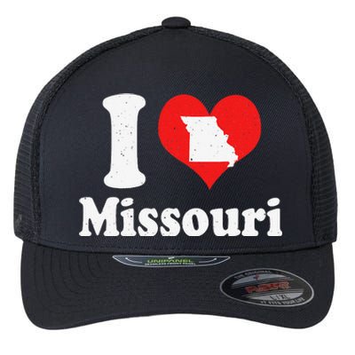 US Proud Citizen America Love State I Heart Missouri Flexfit Unipanel Trucker Cap