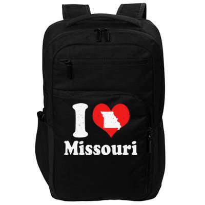 US Proud Citizen America Love State I Heart Missouri Impact Tech Backpack