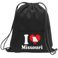 US Proud Citizen America Love State I Heart Missouri Sweatshirt Cinch Pack Bag