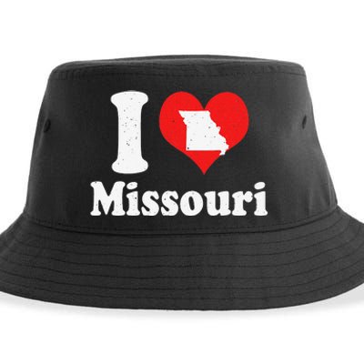 US Proud Citizen America Love State I Heart Missouri Sustainable Bucket Hat