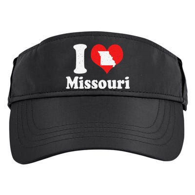 US Proud Citizen America Love State I Heart Missouri Adult Drive Performance Visor