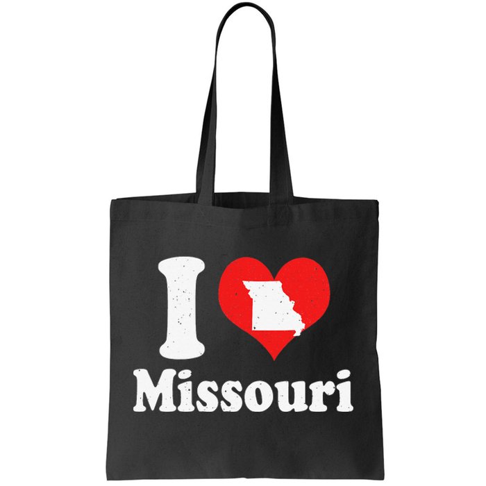 US Proud Citizen America Love State I Heart Missouri Tote Bag