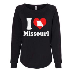 US Proud Citizen America Love State I Heart Missouri Womens California Wash Sweatshirt