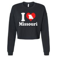 US Proud Citizen America Love State I Heart Missouri Cropped Pullover Crew